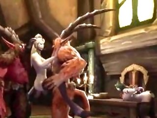 Demon Doll Gets Dual Intrusion From Two Demons  Warcraft Parody