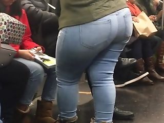 Supah Broad Booty Cougar On Train Pt Two