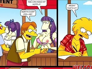 Simpsons Dual Invasion Porno Scene With Muddiest Springfield's Supersluts