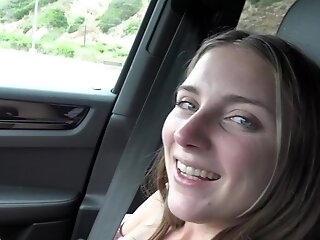 Point Of View Movie Of Diminutive Tits Macy Meadows Getting Fucked In The Car